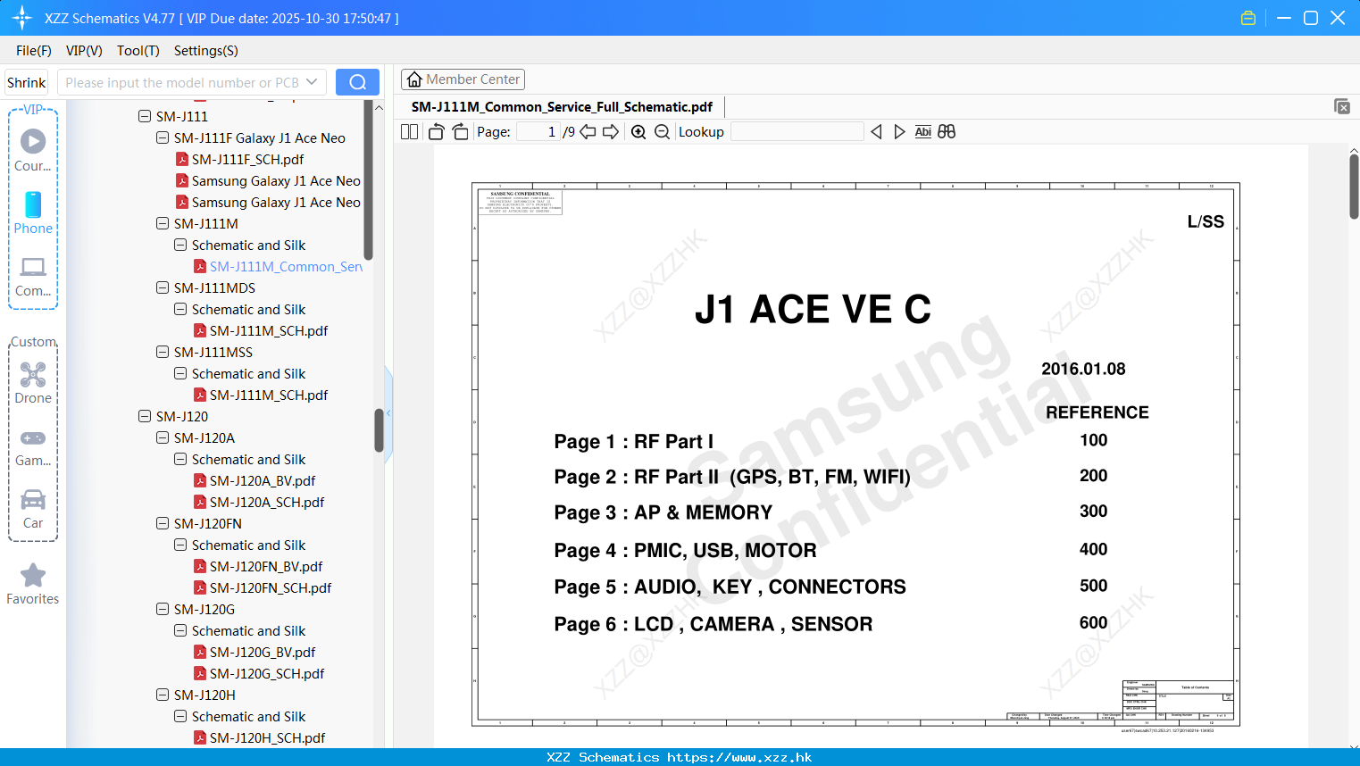 Samsung SM-J111M_Common_Service_Full_Schematic